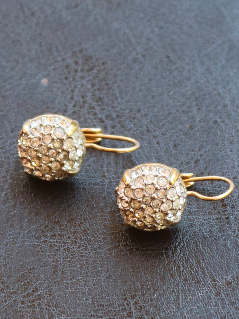 Swarovski lever back clip-on earrings